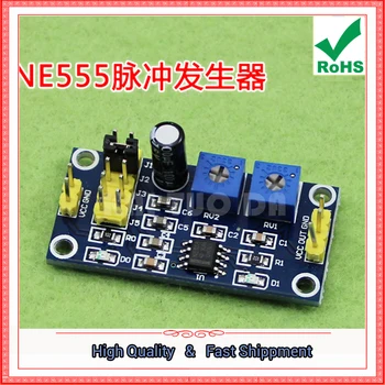 

NE555 pulse generator square wave rectangular wave frequency duty cycle adjustable small signal generator 555 module board
