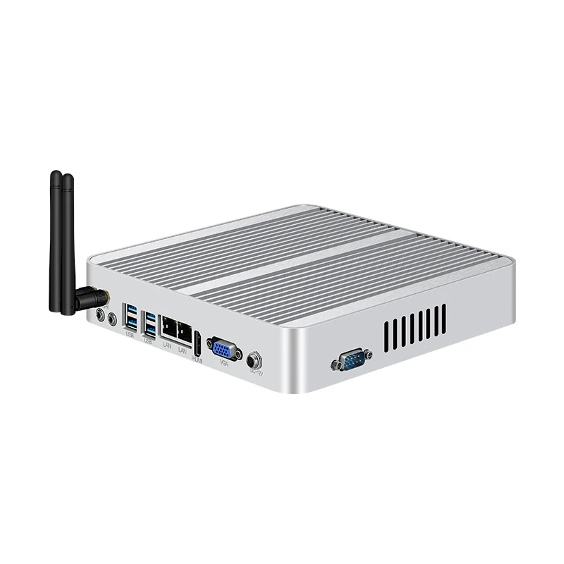 OLOEY sin ventilador Mini PC Intel Core i7 5500U Windows 10 HTPC 8x USB HDMI VGA 2x Gigabit Ethernet 300 M wiFi 4G LTE RS232/RS485 OLOEY sin ventilador Mini PC Intel Core i7 5500U Windows 10 HTPC 8x USB HDMI VGA 2x Gigabit Ethernet 300 M wiFi 4G LTE RS232/RS485