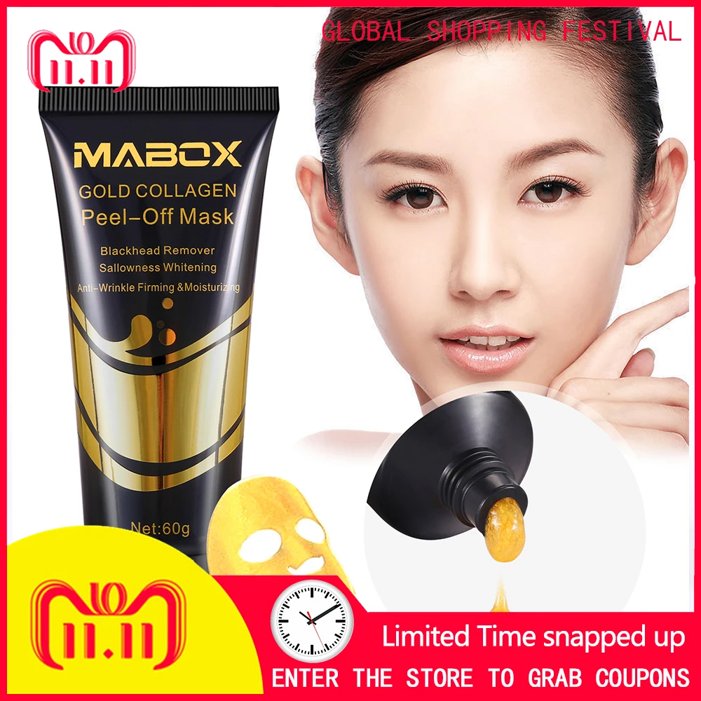 24K Gold Face Mask for Anti Aging Anti Wrinkle Facial Treatment Pore Minimizer, Acne Scar Treatment & Blackhead Remover