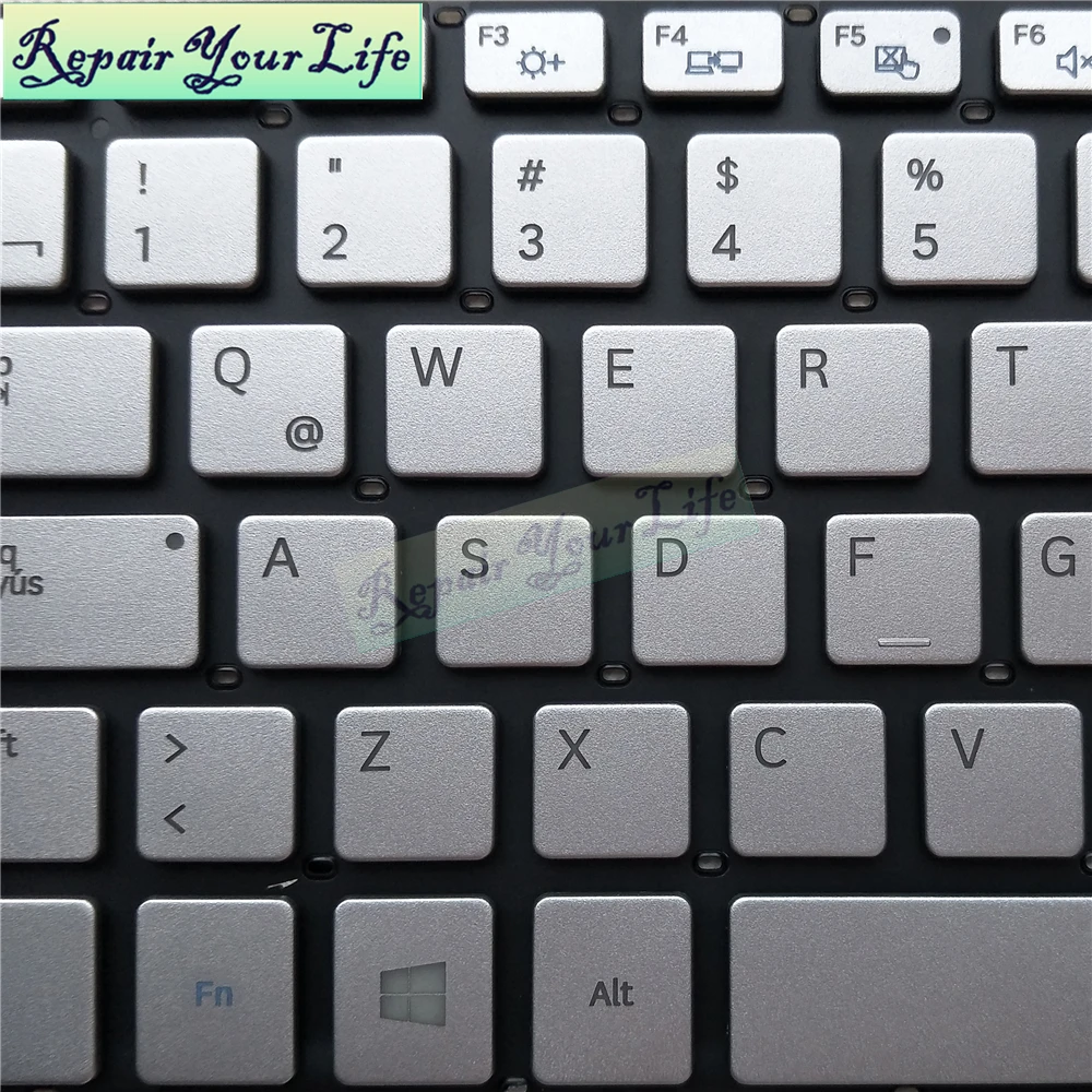 Latin sp Eua Teclado Russo para Samsung Np730 Np740 730u3e Np730u3e 740u3e Np740u3e Prata Teclado Backlight Original Novo la - Imagem 5