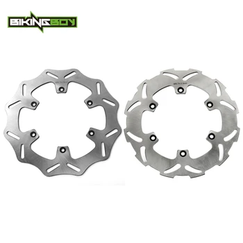 

BIKINGBOY Front Rear Brake Discs Disks for Husaberg TE 125 12 13 14 FE 250 300 350 390 570 FS 450 C E FX 650 E FC 501 550 600