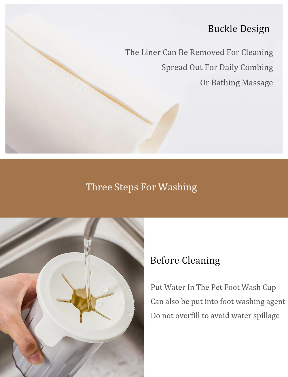  Xiaomi Pet Dogs Foot Clean Cup Dog Paw Cleaner Cup Soft Plastic Washing Brush Paw Washer Pet Accessories Dog Pet Folding Bowl (14)