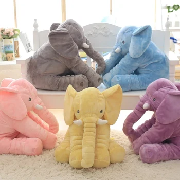 

Large Plush Elephant Toy, Plush Soft Toy Stuffed Animal Elephant Pillow For Baby & Kids Sleeping Toys For Child Baby Calm Doll