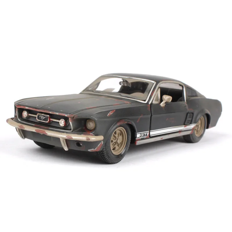 Горячая классика 1:24 старый Ford Mustang GT цинковый сплав модель автомобиля, коллекция и подарочный металлический моделирование ретро-модель