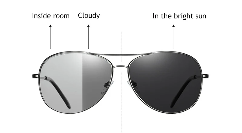 Мужские фотохромные очки, поляризованные очки, подходят для вождения, солнцезащитные очки Для женщин очки для путешествий Рыбалка очки оттенки туда и обратно на открытом воздухе праздник пилот UV400