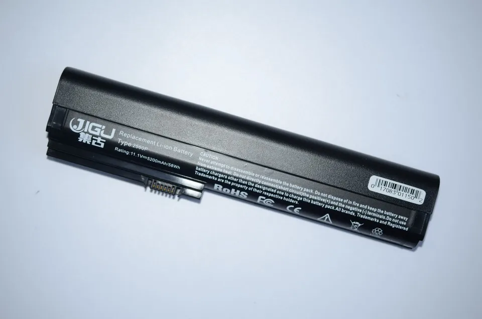 JIGU Laptop Battery HSTNN-DB2L HSTNN-DB2M HSTNN-I08C HSTNN-I92C HSTNN-C48C HSTNN-C49C HSTNN-UB2K For Hp ForEliteBook 2560p 2570P