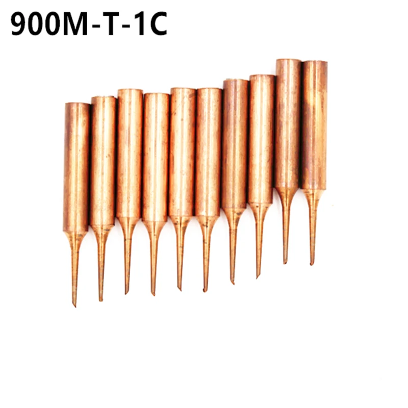 900M-T-1C 10 шт./партия чистое железо и медь наконечник для HAKKO SAIKE ATTEN AOYUE KADA