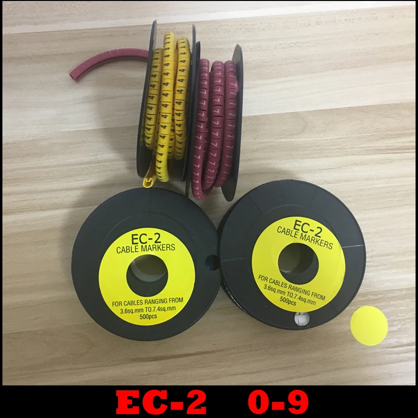 10 рулонов/лот EC 2 4мм2 0 9 рисунок с буквенным принтом ПВХ гибкий арабская цифра