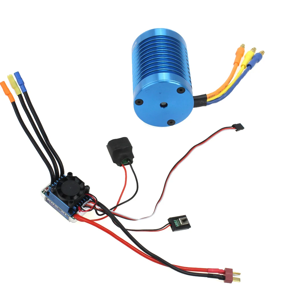 

JMT RC Brushless Combo for 1/10 1/12 Car Truck 60A ESC Brushless Speed Controller + 9T/10T/12T 3650 Motor F17290-A/B/C