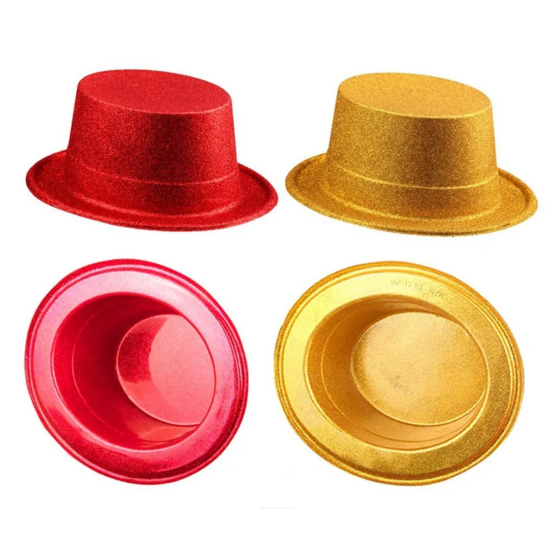 Представление на Хэллоуин джазовая шляпа золотой порошок Топ вечерние шляпы DIY аксессуары для одежды реквизит джаз танец шляпа