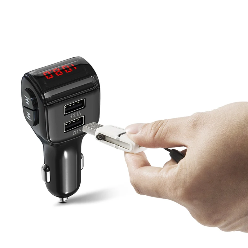 A01 мини Автомобильный MP3 плеер двойной USB Автомобильное быстрое зарядное