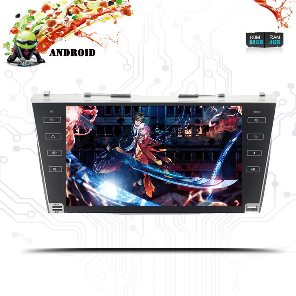 

2Din 1024*600 Android 9.0 4G RAM 64G ROM Car DVD For TOYOTA CAMRY AURION V40 2007-2011 auto radio Tape Recorder with google play