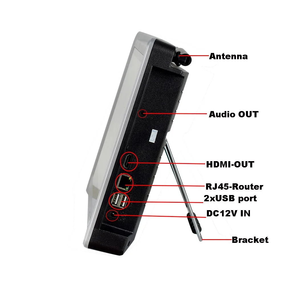  Audio 4CH 1080 P Wireless NVR Kit 12.1 'display LCD HD 4X2 MP esterna di sicurezza IP Della Macchin