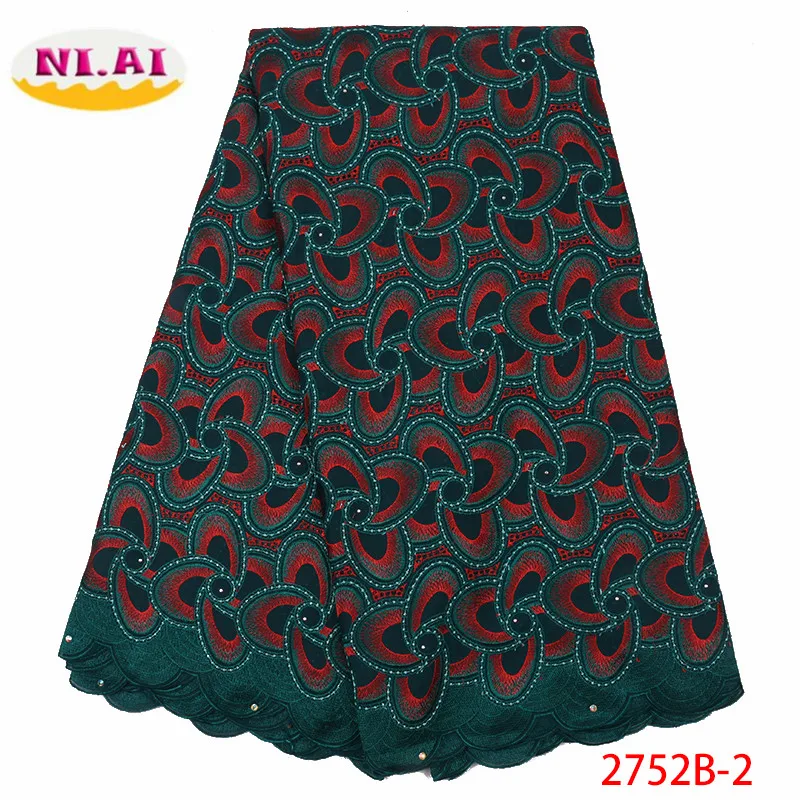 African Lace Fabric Latest Nigerian Swiss Lace Fabric High Quality Cotton Swiss Voile Laces Switzerland For Women XY2752B-1