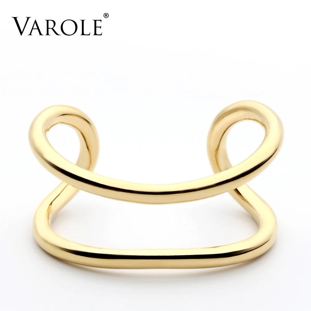 VAROLE New Style Gold Color Cuff Bracelets & Bangles Women High Quality Stainless Steel Bracelet Silver Love Bangle Jewelry VAROLE New Style Gold Color Cuff Bracelets & Bangles Women High Quality Stainless Steel Bracelet Silver Love Bangle Jewelry