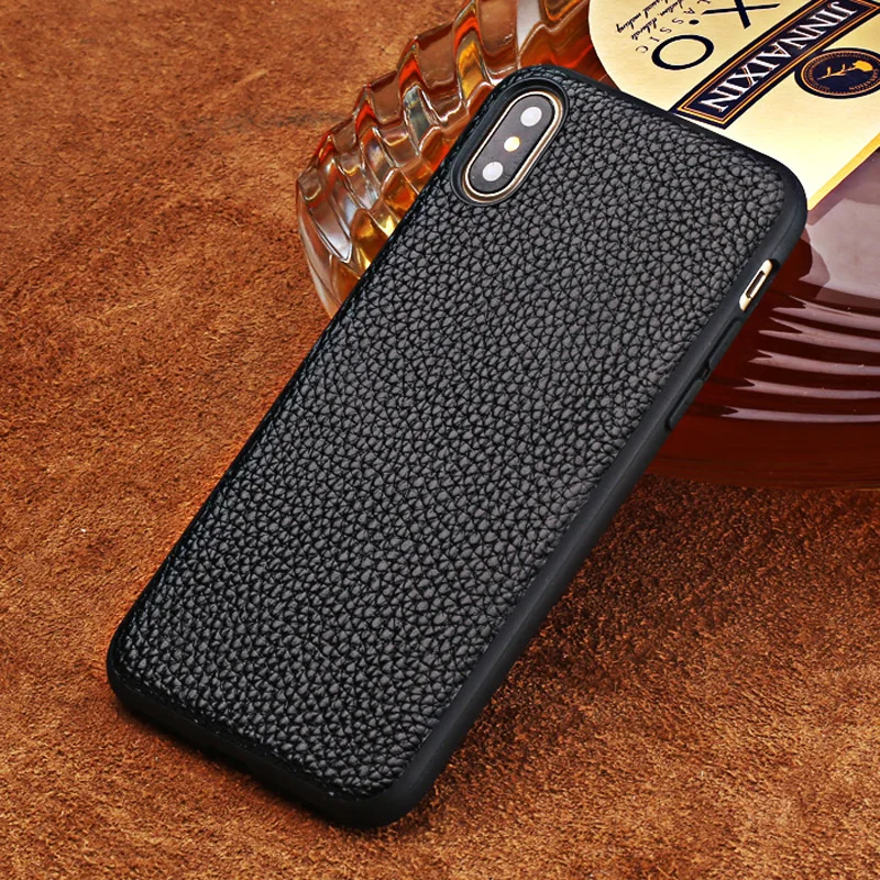  LANGSIDI brand case for iphone 7 8plus 6 Leather litchi pattern cover for iphone x xs max mobile ph