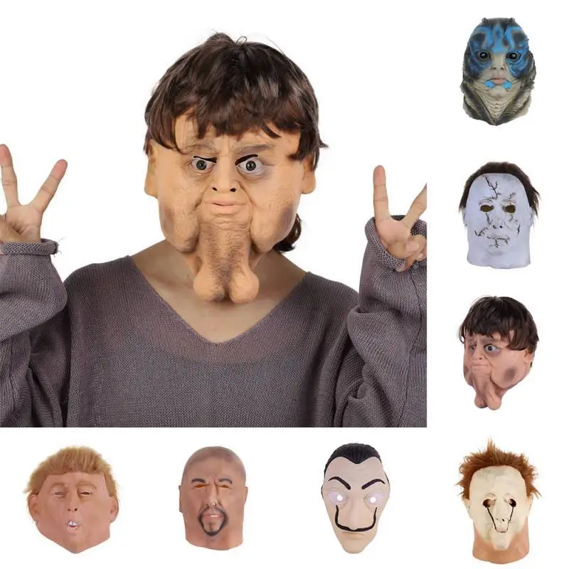 

Halloween Full Face Scary Mask for Masquerade Safe Latex Horror Man Mask for Kids Adult Gift Halloween Party Costume Accessories