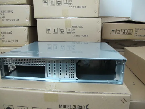 Промышленный серверный компьютер чехол 2U380mm брандмауэр NAS pos машина