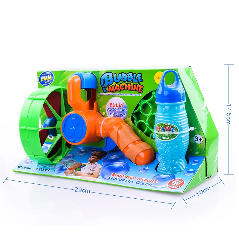 1pcs 15*24cm Electric Soap Bubble Gun Automatic Bubble Water blowing machine kids holiday water gun #5 battery power d10