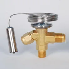 Термостатический расширительный клапан SHRTX2 латунный регулирующий клапан внутреннего выравнивания SAE соединение R22 хладагент