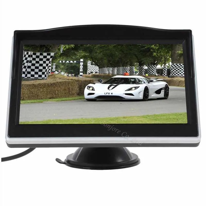 Koorinwoo HD " цифровой цветной TFT 800*480 lcd Автомобильный зеркальный монитор экран 2 видео вход беспроводное окно в тире помощь при парковке