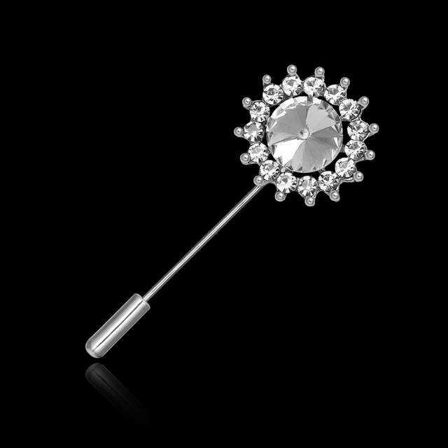 New Cute Simulated Pearl Rhinestone Brooch Pins For Women Korean Flower Ball Piercing Collar Lapel Pin Lady Jewelry Gifts