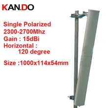 15dbi вертикальная поляризация 120deg 2300-2700 МГц усилитель антенна базовая станция Использование FDD 4G TDD Антенна 2,4G WiFi панельная антенна