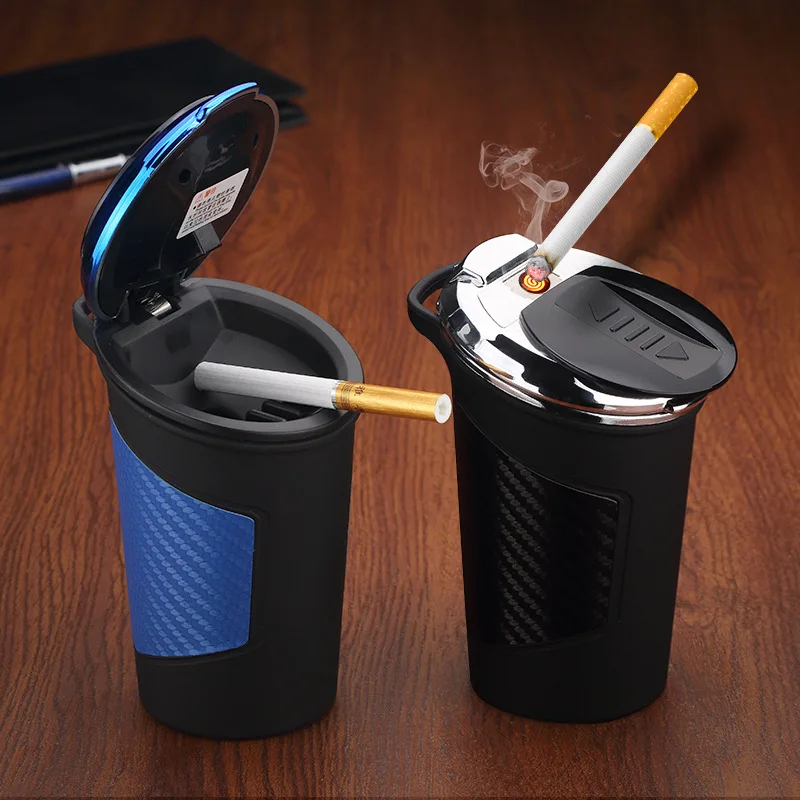 Creative Multi Purpose Metal Ashtray Lighter Cigarette Lighter Portable