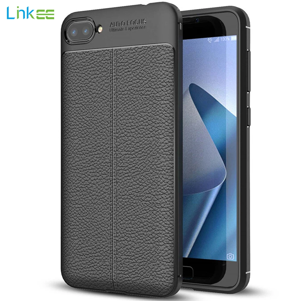 Для Asus Zenfone 4 Max ZC520KL чехол силиконовый ударопрочный Роскошный кожаный с узором