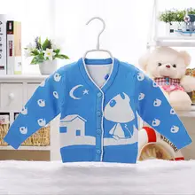 17 стили, милый детский свитер, мягкий и удобный для маленьких девочек одежда для маленьких мальчиков с v-образной горловиной панда любовь одежда для собак пальто для 12-24Months