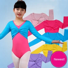 Новинка года; свитер с длинными рукавами для девочек; балетная обертка; сезон осень-зима; теплый кардиган; Одежда для танцев в квадратном стиле; вязаная одежда для детей; 7 размеров