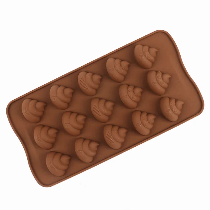1 шт. формочка HOHOBLANC 3D poo feces shit shape силиконовая форма для шоколада конфет