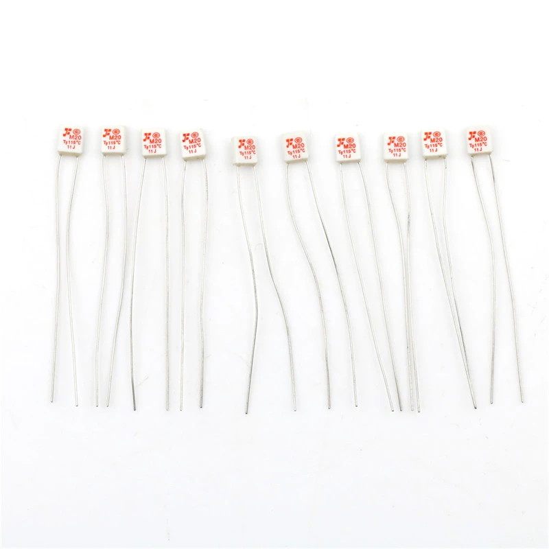 10Pcs New M20 TF 115℃ Thermal Fuse 250V 2A ^P