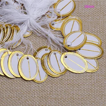 

1000pcsPack Oval Label Tie String Price Display Tags 26x19mm