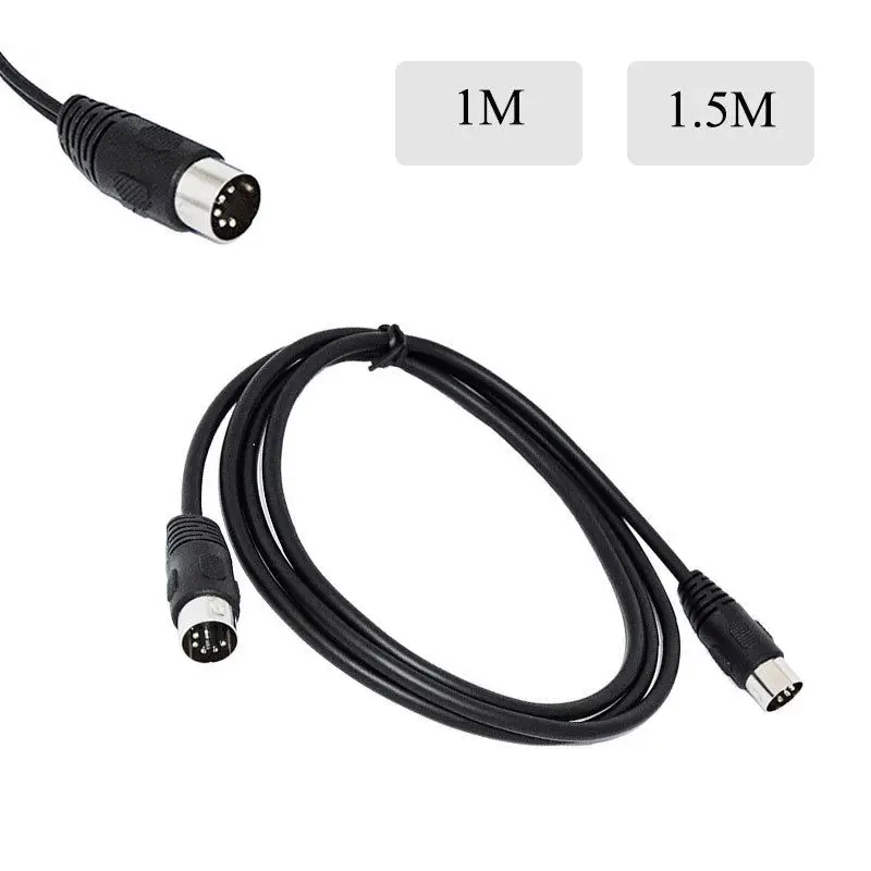 DANSPEED 3.28Ft/4.92Ft MIDI 5 Pin DIN штекер до аудио удлинитель Мужской кабель провода|5 pin din