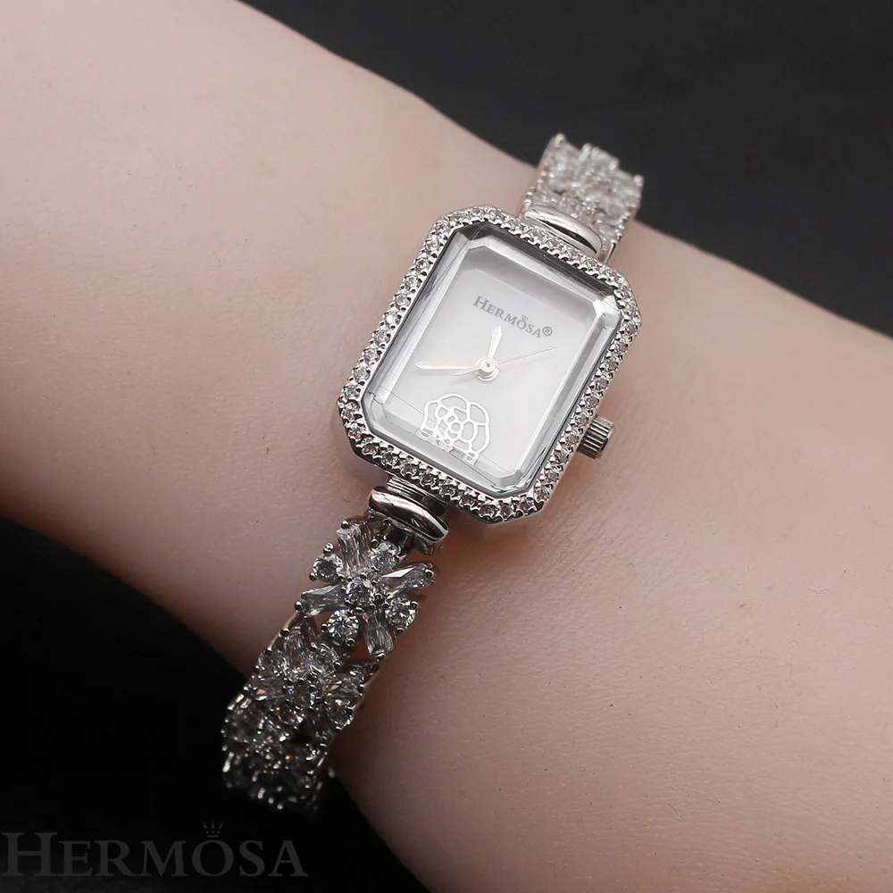 Женские часы-браслет женские Роскошные наручные часы японский кварцевый механизм ювелирные изделия браслет часы ремешок H-258