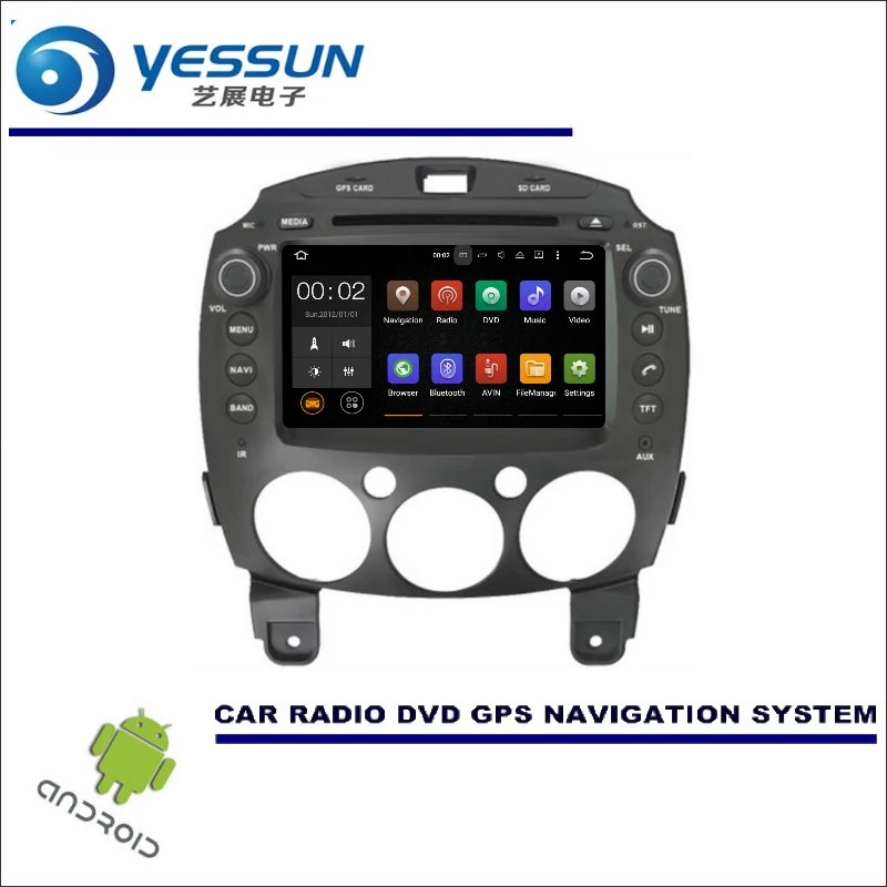 YESSUN Car Multimedia Navigation System For Mazda 2 20072014 / CD DVD