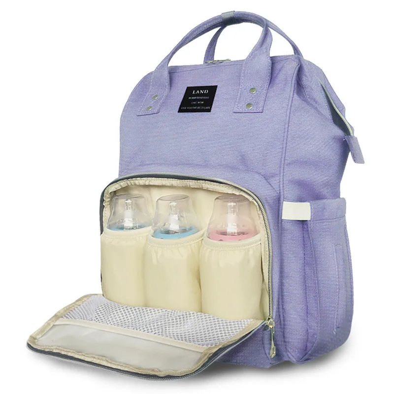 Upgraded Version Mummy Backpack Baby Diaper Bags For Mummy Stroller Fashion Shoulder Mummy Bags Multi-functional Large-Capacity 17