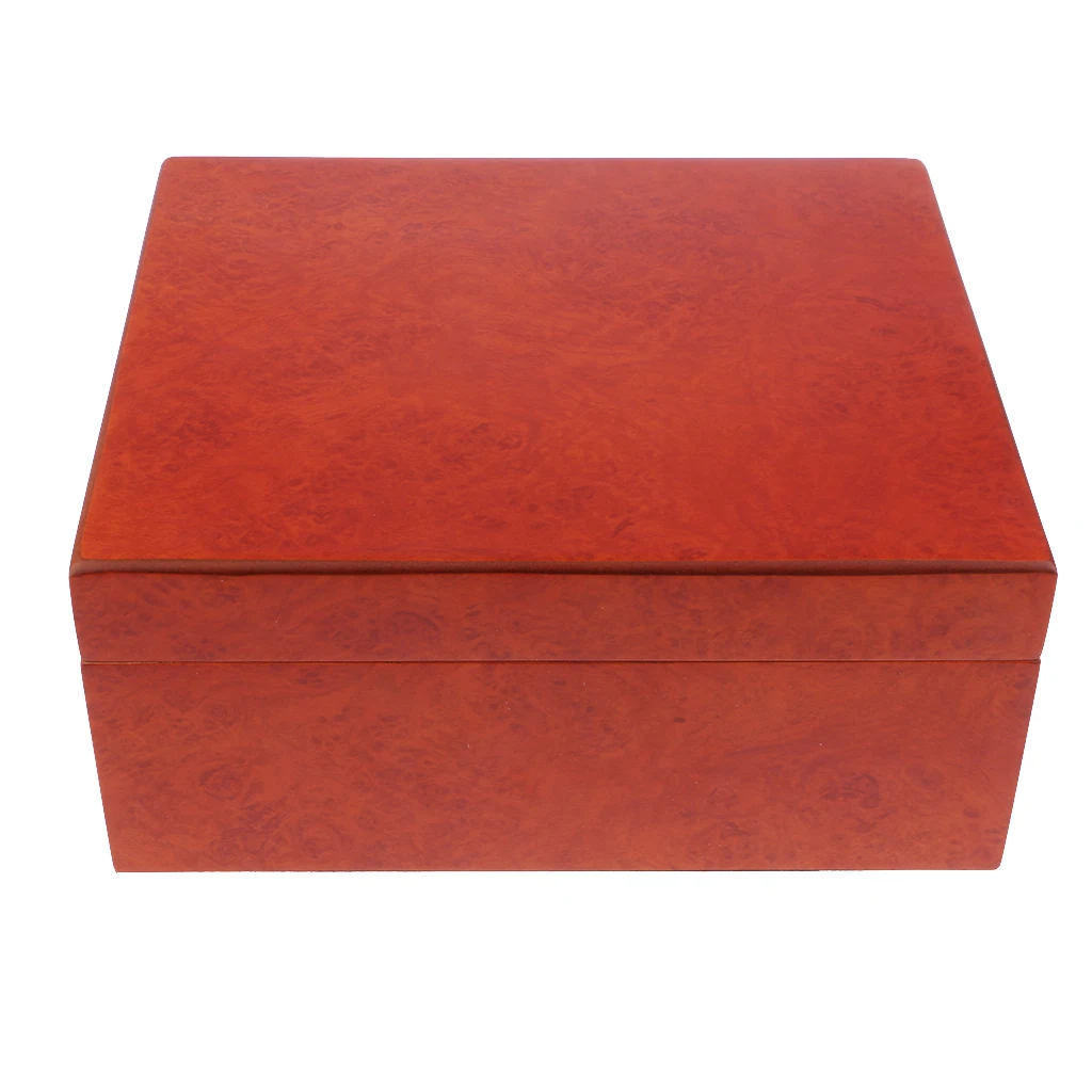 Portable Spain Cedar Wood Travel Cigar Humidor Set with Humidifier and Hygrometer Brown #5