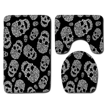 Американская индивидуальность креативные Нескользящие рыбы с принтом чешуи коврики для пола коврик из трех частей Туалет дверной коврик Украшение