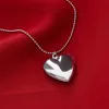 HOOH 1PC Heart Shaped Friend Photo Picture Frame Locket Pendant for Necklace Jewelry Couple Valentine's Day Gift Romantic ► Photo 3/6