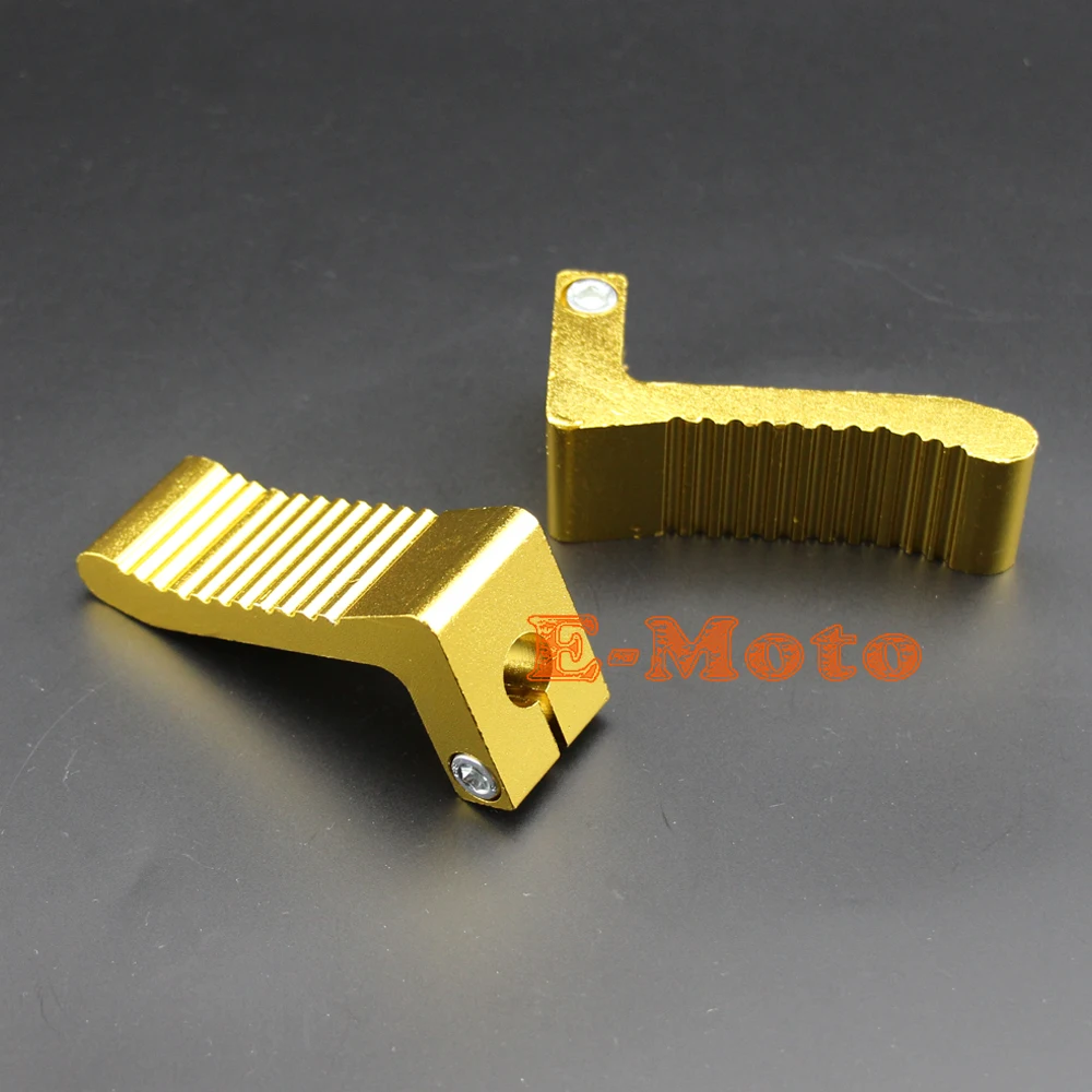 Gold CNC ALUMINUM Foot Peg Pegs Foot Rest For 47cc 49cc Mini Moto Dirt