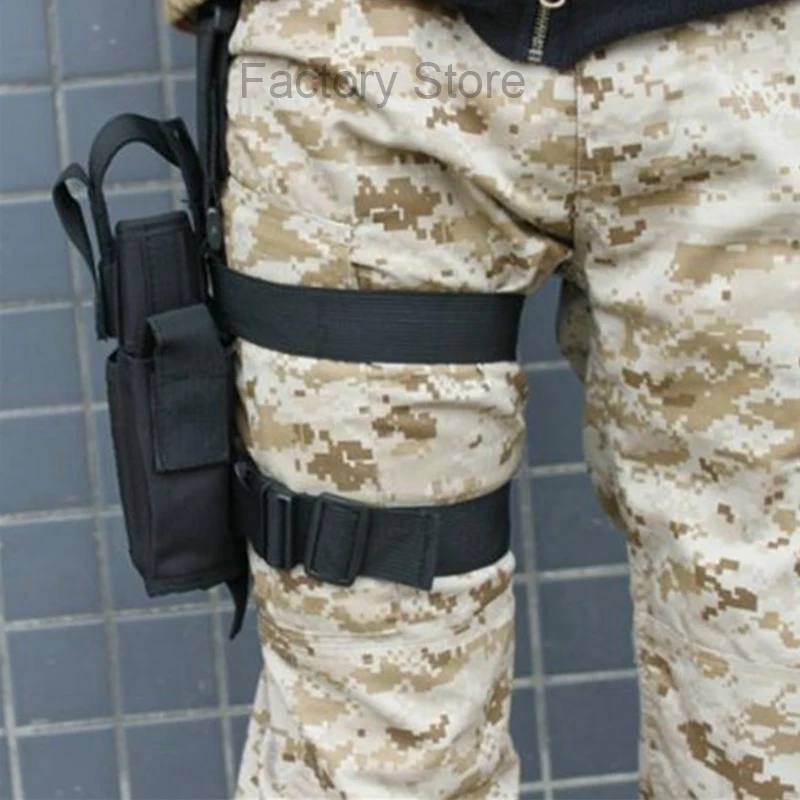 Страйкбольные Тактические Кобуры для ног, военный Пейнтбол IPSC Fondina Pistola нейлон Универсальный пистолет, набедренная Черная Кобура