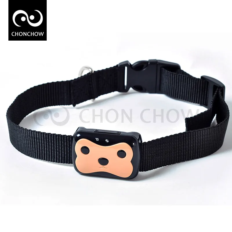 Free Shipping Mini Waterproof GPS Tracker with Collar for Pets Cat Dog 4 Frequency GPRS GPS+LBS Dual Location with Free APP