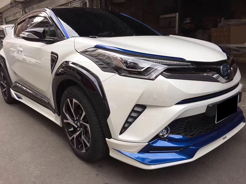 

For CHR Body Kits FRONT LIP BUMPER SPOILER AND REAR TRUNK DIFFUSER AND SIDE SPLITTERS COVER FOR TOYOTA C-HR CHR 2016 2017 2018