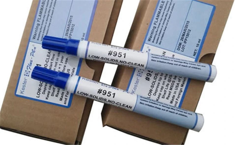 5pcs 951 10ml Soldering Rosin Flux Pen Low Solids Non Clean For Solar Cell Panel Diy Kester Solder Power Free Shipping Aliexpress