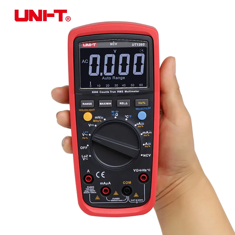 UNI T UT139S цифровой мультиметр измеряющий истинные квадратичные значения