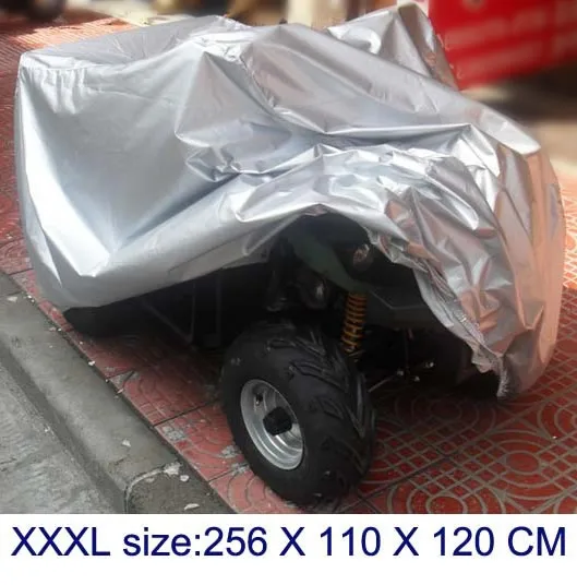 Для 190 т ATV Крышка Автомобиля пляжные крышка автомобиля ATV Крышка автомобиля ATV Автомобиль Обложки Silver - Название цвета: XXXL