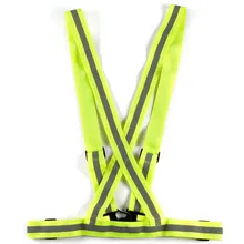 Спандекс унисекс Регулируемый Детская Безопасность Светоотражающие Велосипедный Спорт велосипед Велоспорт желтый fluro велосипед visability кроссовер жилет Топ для безопасного