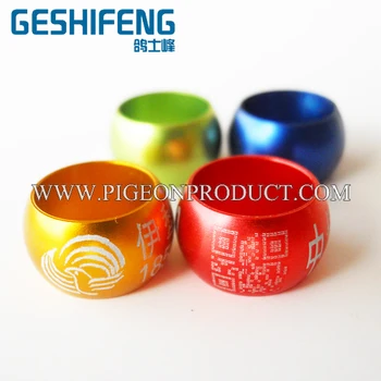 

2015 aluminum pigeon birds ring 2mm-22mm available custom with your name and phone lovebird canary birds ring band